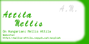 attila mellis business card